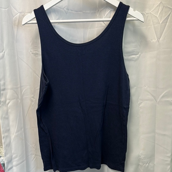 Time and Tru Dark Blue Tank Top - Picture 3 of 3